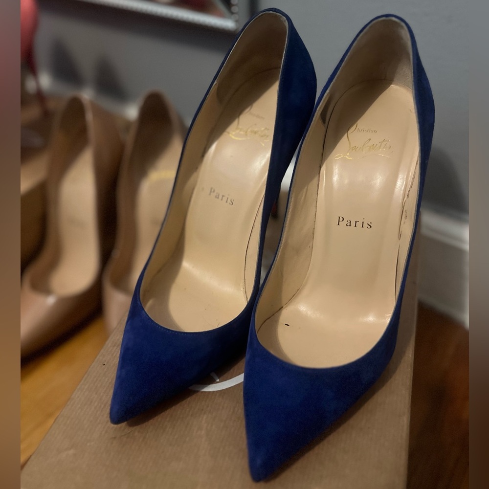 Christian Louboutin Blue Heels